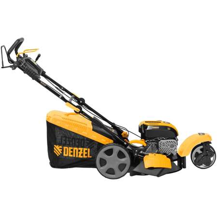 Бензиновая газонокосилка Denzel GLT-460SP-T, Trike 149 см3, 46 см, привод, панель, 60л 58810