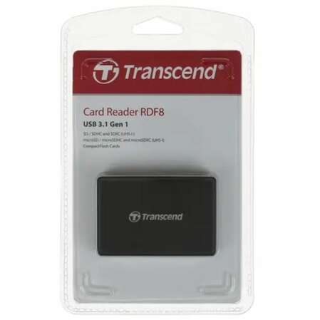 Card Reader Transcend All in 1 Multi SDHC (TS-RDF8K2) USB 3.0 Черный