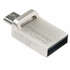 USB Flash накопитель 32GB Transcend JetFlash 880S (TS32GJF880S) USB 3.0 + microUSB (OTG) Серебристый