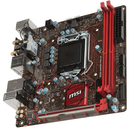 Материнская плата MSI B250I Gaming Pro AC B250 Socket-1151 2xDDR4, 4xSATA3, M.2, 1xPCI-E16x, 2xUSB3.1, DVI, HDMI, Glan, 802.11 ac mini-ITX
