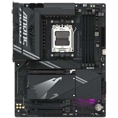 Материнская плата Gigabyte X870 AORUS Elite Wifi7 Socket-AM5 AMD X870 4xDDR5, 4xSATA3, RAID, 4xM.2, 3xPCI-E16x, 6xUSB3.2, 2xUSB3.2 Type C, DP, HDMI, Glan, ATX Ret