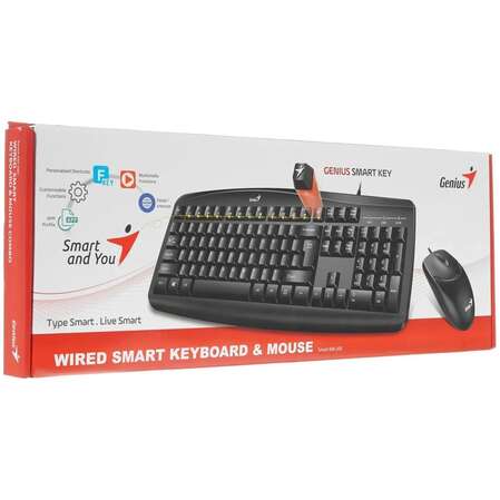 Клавиатура+мышь Genius Smart KM-200 Black