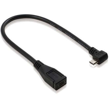 Переходник USB2.0 тип microB(f)-microB(m) Greenconnect (GC-MBM2F2-0.2m)