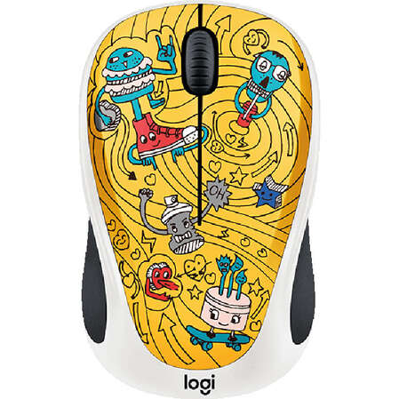 Мышь Logitech M238 Doodle Collection Go-Go Gold