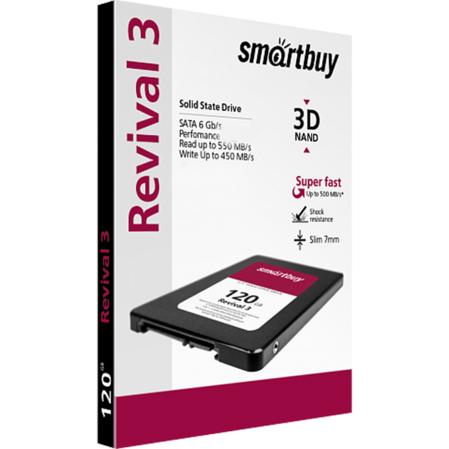 Внутренний SSD-накопитель 240Gb Smartbuy Revival 3 SB240GB-RVVL3-25SAT3 SATA3 2.5" 