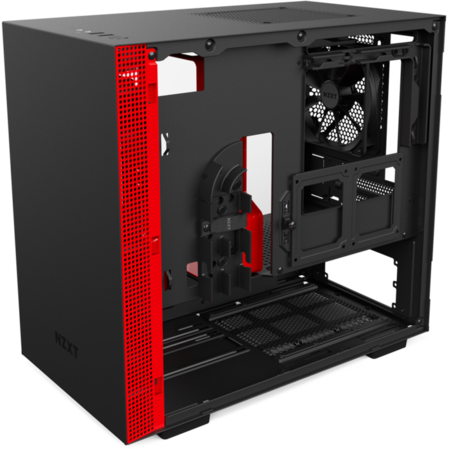 Корпус Mini-ITX Minitower NZXT H200i CA-H200W-BR Mini-ITX Black/Red