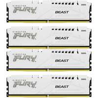 Модуль памяти DIMM 128Gb 4х32Gb DDR5 PC44800 5600MHz Kingston Fury Beast White (KF556C40BWK4-128)