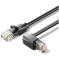 Патч-корд UTP 3м Vention (IBVBI) категория 6a черный угловой вверх