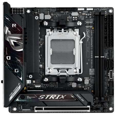 Материнская плата ASUS ROG Strix B850E-I Gaming WiFi B850 Socket AM5 2xDDR5, 2xSATA3, RAID, 2xM.2, 1xPCI-E16x, 4xUSB3.2, 2xUSB3.2 Type C, HDMI, Wi-Fi, 2.5Glan, mini-ITX