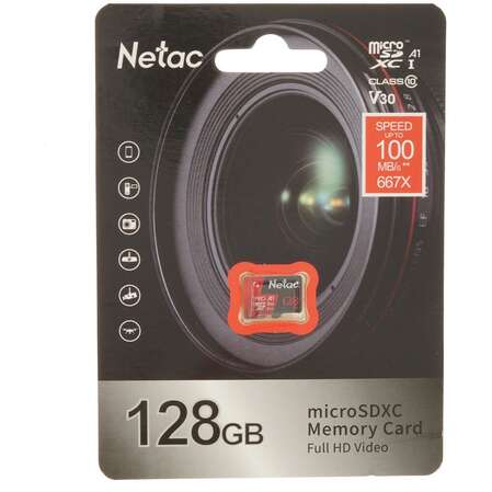 Карта памяти Micro SecureDigital 128Gb Netac SDXC class 10 (NT02P500PRO-128G-S)