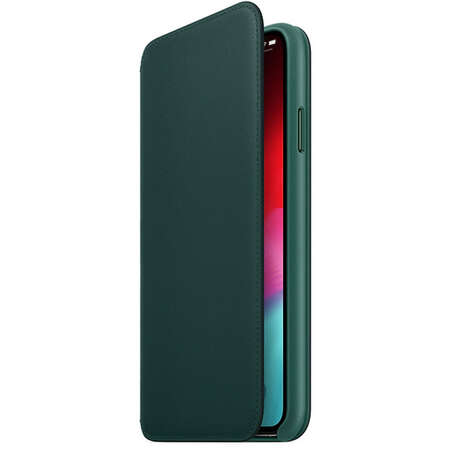 Чехол для Apple iPhone Xs Max Leather Folio Forest Green