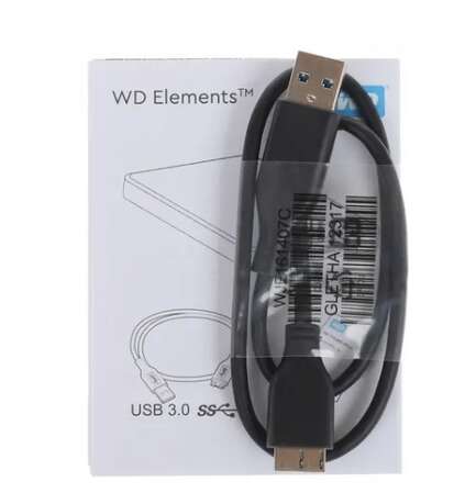Внешний жесткий диск 2.5" 4Tb WD Elements Portable WDBU6Y0040BBK-WESN USB3.0 Черный