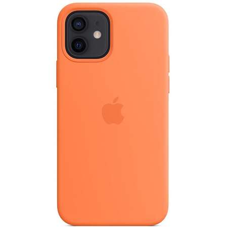 Чехол для Apple iPhone 12\12 Pro Silicone Case with MagSafe Kumquat
