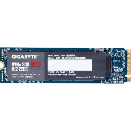 Внутренний SSD-накопитель 1000Gb Gigabyte GP-GSM2NE3100TNTD M.2 2280 PCI-E 3.0 x4