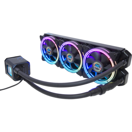 Система водяного охлаждения Alphacool Eisbaer Aurora 360 CPU Digital RGB S775/1150/1155/S1151/1366/2011, AM4/AM2/AM2+, AM3+/FM1, FM2)