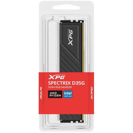 Модуль памяти DIMM 8Gb DDR4 PC28800 3600MHz ADATA XPG Spectrix D35G RGB Black (AX4U36008G18I-SBKD35G)