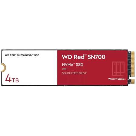 Внутренний SSD-накопитель 4000Gb Western Digital Red SN700 (WDS400T1R0C ) M.2 2280 PCIe NVMe 3.0 x4