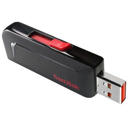 USB Flash накопитель 8GB SanDisk Cruzer Slice (SDCZ37-008G-E11) Black/Red