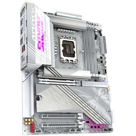Материнская плата Gigabyte Z890 AORUS Elite X Ice Z890 Soc-1851 4xDDR5, 4xSATA3, RAID, 5хM.2, 3xPCI-E16x, 6xUSB3.2, 1xUSB3.2 Type C, DP, WiFi, 2.5Glan, ATX