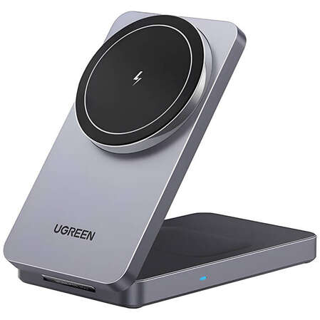 Беспроводная зарядная панель 2 в 1 Для IPhone, Airpods Ugreen W528 (45056) 7.5W Grey