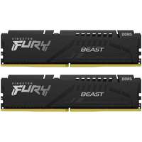 Модуль памяти DIMM 16Gb 2х8Gb DDR5 PC48000 6000MHz Kingston Fury Beast Black XMP (KF560C30BBK2-16)