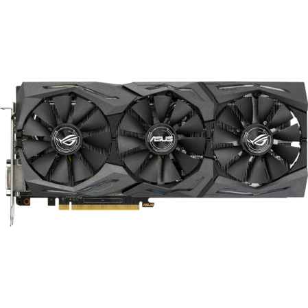 Видеокарта ASUS GeForce GTX 1080 8192Mb, Strix-GTX1080-A8G-Gaming DVI-D, 2xHDMI, 2xDP Ret