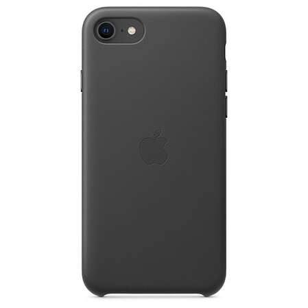 Чехол для Apple iPhone SE (2020) Leather Case Black