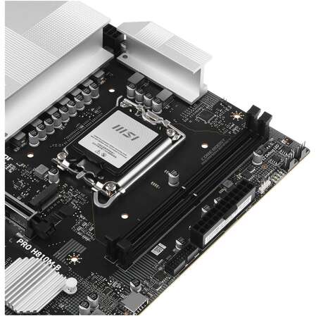 Материнская плата MSI Pro H810M-B H810 Soc-1851 2xDDR5, 4xSATA3, 1хM.2, 1xPCI-E16x, 2xUSB3.2, DP, HDMI, 2.5Glan, mATX