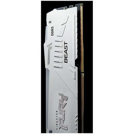 Модуль памяти DIMM 16Gb DDR5 PC48000 6000MHz Kingston Fury Beast RGB White (KF560C40BWA/16)