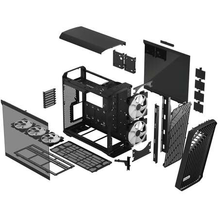 Корпус ATX Fulltower Fractal Design Torrent RGB Black