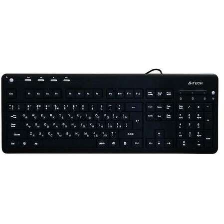 Клавиатура A4Tech KD-126-2 Black slim Multimedia LED