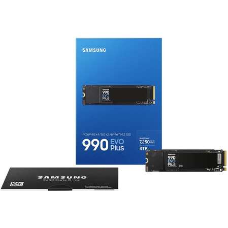Внутренний SSD-накопитель 4000Gb Samsung 990 Evo Plus (MZ-V9S4T0BW) M.2 2280 PCI-E 4.0 x4