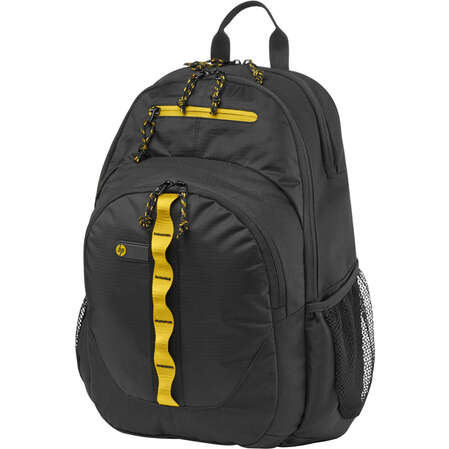 15.6" Рюкзак для ноутбука HP F3W17AA спортивный, нейлоновый, желтый с черным