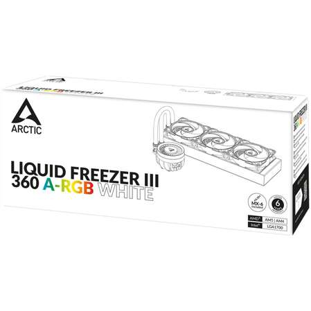 Система водяного охлаждения Arctic Cooling Liquid Freezer III 360 ARGB White ACFRE00152A S1700/1851, AM4/AM5