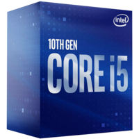 Процессор Intel Core i5-10400, 2.9ГГц, (Turbo 4.3ГГц), 6-ядерный, L3 12МБ, LGA1200, BOX