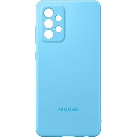 Чехол для Samsung Galaxy A52 SM-A525 Silicone Cover голубой