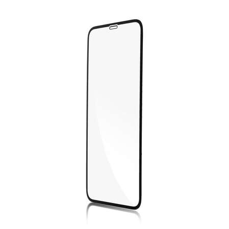 Защитное стекло для iPhone 11 Brosco Unbreakable 3D, изогнутое по форме дисплея, с черной рамкой