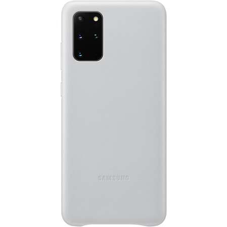 Чехол для Samsung Galaxy S20+ SM-G985 Leather Cover серебристый
