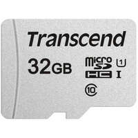 Карта памяти Micro SecureDigital 32Gb HC Transcend class10 UHS-1 (TS32GUSD300S-A)+ SD адаптер