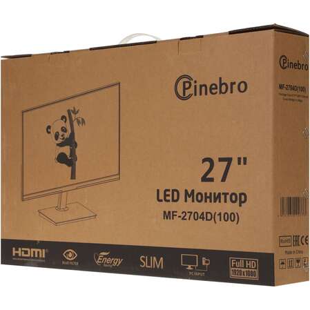 Монитор 27" Pinebro MF-2704D(100) IPS 1920*1080 4ms HDMI, VGA, DisplayPort