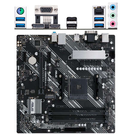 Материнская плата ASUS Prime A520M-A II A520 Socket AM4 4xDDR4, 4xSATA3, RAID, 1xM.2, 1xPCI-E16x, 4xUSB3.2, D-Sub, DVI-D, HDMI, Glan, mATX