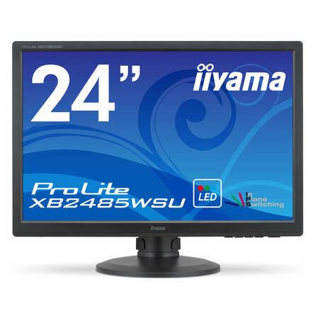 Монитор 24" Iiyama ProLite XB2485WSU-B1 IPS LED 1920x1200 5ms VGA DVI DisplayPort