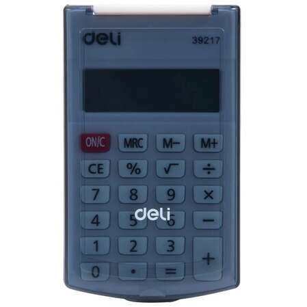 Калькулятор Deli E39217/BLACK черный 8-разр.