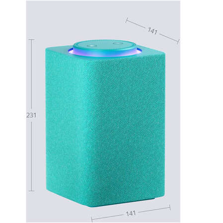 Умная колонка Яндекс Станция Макс Zigbee, 65Вт с голосовым помощником Алиса Turquose