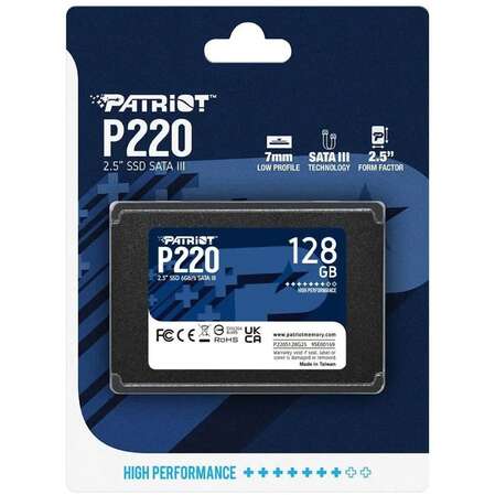 Внутренний SSD-накопитель 128Gb Patriot Memory P220 P220S128G25 SATA3 2.5"