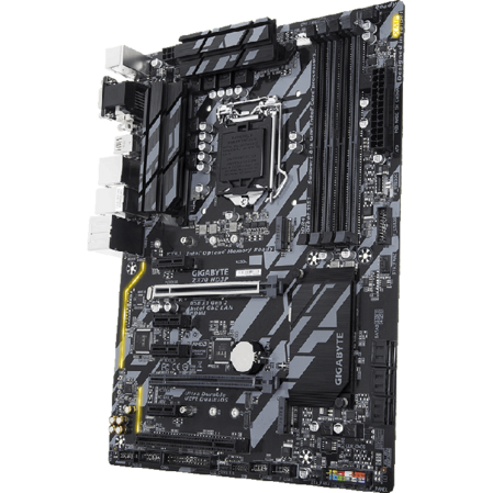 Материнская плата Gigabyte GA-Z370-HD3P Z370 Socket-1151v2 4xDDR4, 6xSATA3, RAID, 2xM.2, 2xPCI-E16x, 5xUSB3.1, 1xUSB Type-C, HDMI, DVI-D, VGA, Glan, ATX 