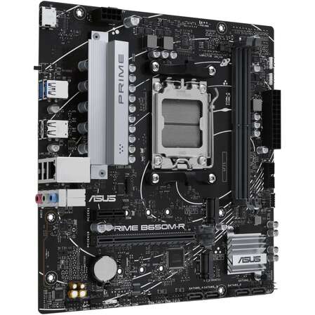 Материнская плата ASUS Prime B650M-R B650 Socket AM5 2xDDR5, 4xSATA3, RAID, 2xM.2, 2xPCI-E16x, 2xUSB3.2, HDMI, 2.5Glan, mATX