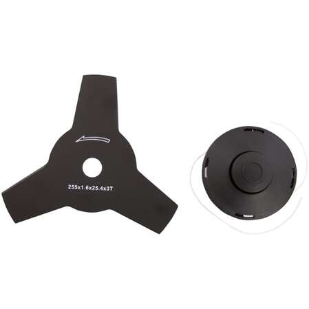 Электрический триммер Denzel TE-1400, 1400 Вт, 420 мм, катушка, диск, разборная штанга 96612