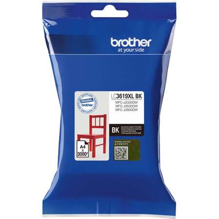 Картридж Brother LC-3619XLBK Black для MFC-J3530DW, MFC-J3930D (3000стр)