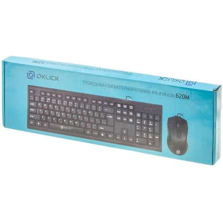 Клавиатура+мышь Oklick 620M Black USB